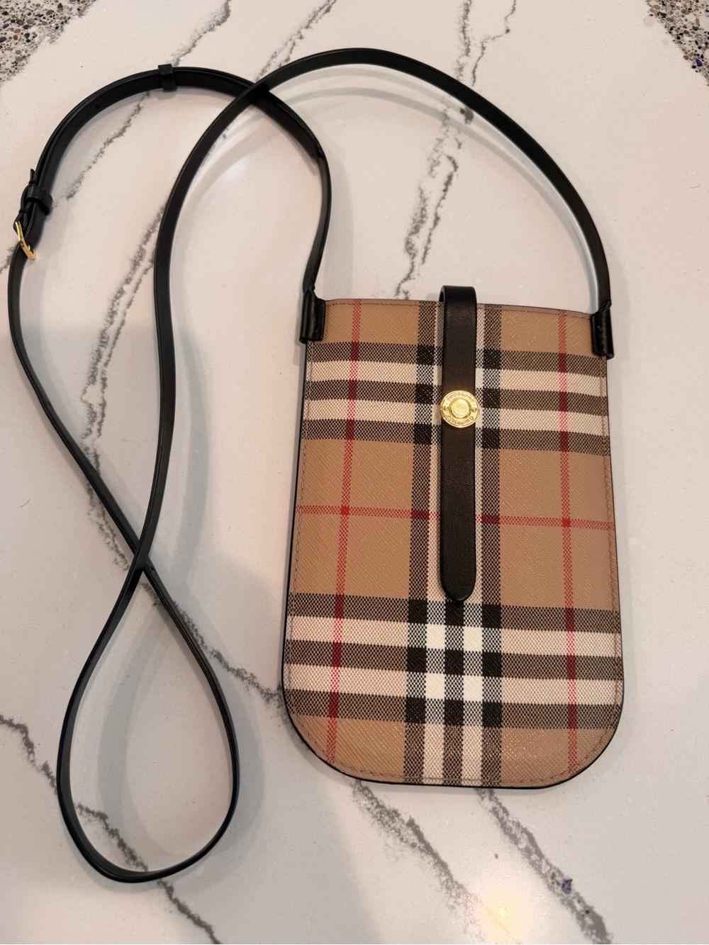 Burberry Check Crossbody Phone Bag